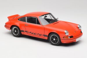 Porsche 911 Carrera RS 2.7 Oranžs & Melnas Svītras AUTOart 1:18 78054 Metāls — attēls 6 no 8