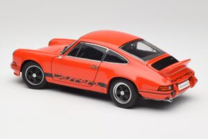 Porsche 911 Carrera RS 2.7 Oranžs & Melnas Svītras AUTOart 1:18 78054 Metāls — attēls 7 no 8
