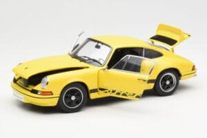 Porsche 911 Carrera RS 2.7 Dzeltens AUTOart 1:18 78053 Metāls — attēls 2 no 8