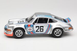 Porsche 911 Carrera RSR Group 4 GT #26 Martini Racing H. Muller / G. van Lennep GT Class Winner 1000 km Dijon 1973 Minichamps — attēls 3 no 6