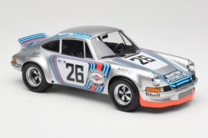 Porsche 911 Carrera RSR Group 4 GT #26 Martini Racing H. Muller / G. van Lennep GT Class Winner 1000 km Dijon 1973 Minichamps — attēls 4 no 6