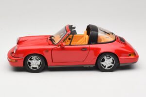 Porsche 911 Carrera Targa Sarkans Anson 1:18 3054 Metāls — attēls 4 no 8