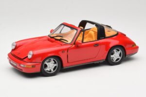 Porsche 911 Carrera Targa Sarkans Anson 1:18 3054 Metāls