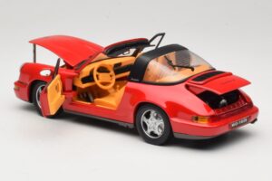 Porsche 911 Carrera Targa Sarkans Anson 1:18 3054 Metāls — attēls 5 no 8