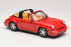 Porsche 911 Carrera Targa Sarkans Anson 1:18 3054 Metāls — attēls 6 no 8
