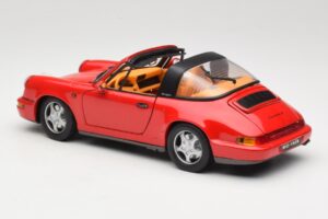 Porsche 911 Carrera Targa Sarkans Anson 1:18 3054 Metāls — attēls 7 no 8