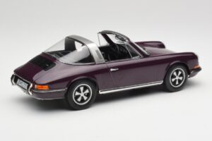 Porsche 911 E Targa Violets Norev 1:18 187644 Metāls — attēls 3 no 7