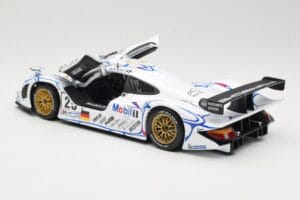 Porsche 911 GT1 #25 Porsche AG U. Alzen / J. Muller / B. Wollek 24 Hours of Le Mans 1998 Maisto 1:18 56052 Metāls — attēls 5 no 8