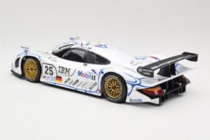 Porsche 911 GT1 #25 Porsche AG U. Alzen / J. Muller / B. Wollek 24 Hours of Le Mans 1998 Maisto 1:18 56052 Metāls — attēls 7 no 8
