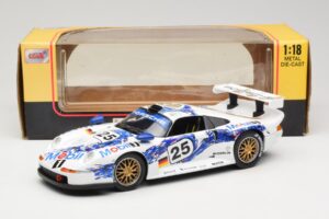 Porsche 911 GT1 #25 1999 Anson 1:18 30322-W Metāls — attēls 6 no 6