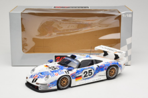 Porsche 911 GT1 #25 H. Stuck / T. Boutsen / B. Wollek 24 Hours of Le Mans 1996 UT Models 1:18 180966625 Metāls — attēls 8 no 8