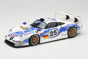 Porsche 911 GT1 #25 H. Stuck / T. Boutsen / B. Wollek 24 Hours of Le Mans 1996 UT Models 1:18 180966625 Metāls