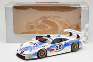Porsche 911 GT1 #26 K. Wendlinger / Goody / Y. Dalmas 24 Hours of Le Mans 1996 UT Models 1:18 180966626 Metāls — attēls 8 no 8