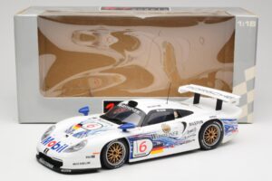Porsche 911 GT1 #6 T. Boutsen / H-J. Stuck 1997 UT Models 1:18 39720 Metāls — attēls 8 no 8
