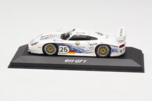 Porsche 911 GT1 #25 Warsteiner 24 Hours of Le Mans 1997 Minichamps 1:43 WAP02003197 Metāls