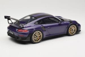 Porsche 911 GT2 RS 991.2 Ultraviolet GT Spirit 1:18 GT926 Sveķi — attēls 2 no 6