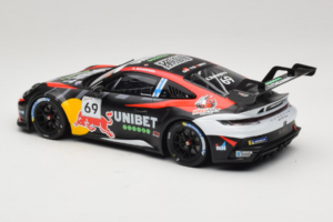 Porsche 911 GT3 Cup 992 #69 K. Rovanpera Zolder GP 2024 IXO 1:18 18RMC226 Metāls — attēls 5 no 6