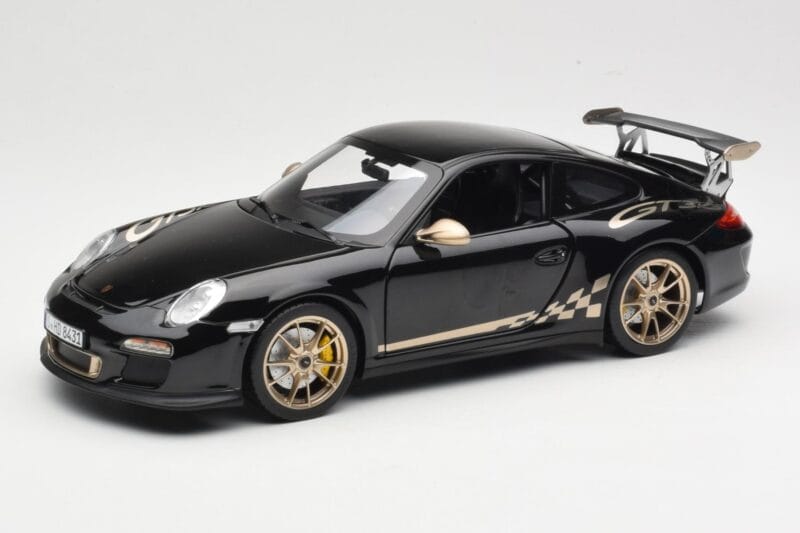 Porsche 911 997 GT3 RS Melns Norev 1:18 187563 Metāls