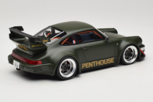 Porsche 911 RWB Penthouse Kaki Green GT Spirit 1:18 GT559 Sveķi — attēls 2 no 6