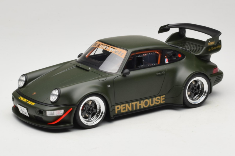 Porsche 911 RWB Penthouse Kaki Green GT Spirit 1:18 GT559 Sveķi