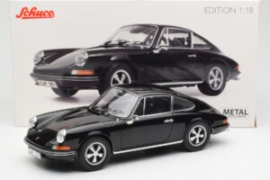 Porsche 911 S Melns Schuco 1:18 450047200 Metāls — attēls 8 no 8