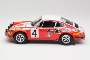 Porsche 911 S #4 G. Larrousse / M. Perramond 2nd Place Rally Monte Carlo 1972 Minichamps 1:18 107726804 Sveķi — attēls 3 no 6