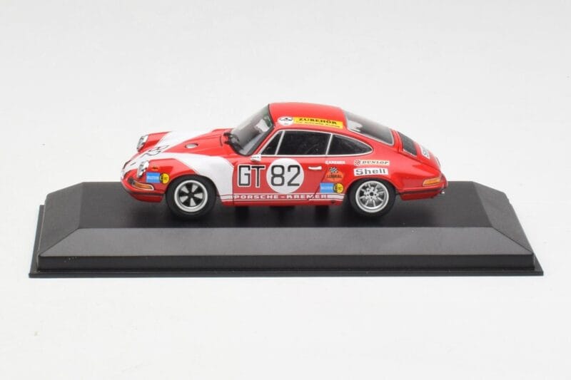 Porsche 911 S #82 Team Kremer Racing 1000km ADAC Neuhaus Class Winner 1971 Minichamps 1:43 400716882 Metāls