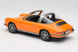 Porsche 911 T Targa Oranžs Norev 1:18 187220 Metāls — attēls 7 no 8