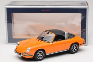 Porsche 911 T Targa Oranžs Norev 1:18 187220 Metāls — attēls 8 no 8