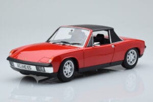 Porsche 914 1.7 Bahia Sarkans Norev 1:18 187690 Metāls