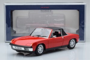Porsche 914 1.7 Bahia Sarkans Norev 1:18 187690 Metāls — attēls 7 no 7