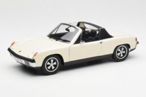 Porsche 914/6 Gaiša Ziloņkauls AUTOart 1:18 77933 Metāls