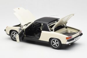 Porsche 914/6 Gaiša Ziloņkauls AUTOart 1:18 77933 Metāls — attēls 5 no 8