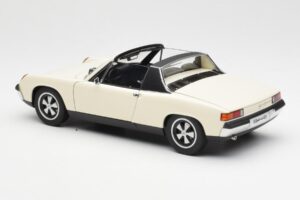 Porsche 914/6 Gaiša Ziloņkauls AUTOart 1:18 77933 Metāls — attēls 7 no 8