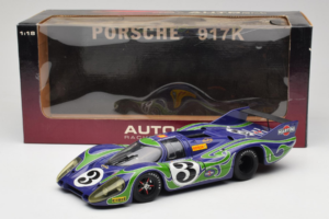 Porsche 917 LH #3 Hippie 2nd Place 24 Hours of Le Mans 1970 AUTOart 1:18 87075-R1 Metāls — attēls 8 no 8
