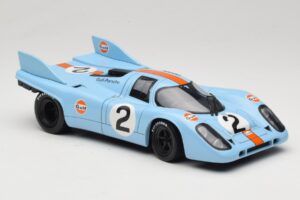 Porsche 917K #2 Gulf P. Rodriguez / J. Oliver 1000km Monza Winner 1971 Eagles Race 1:18 903008 Metāls — attēls 4 no 6
