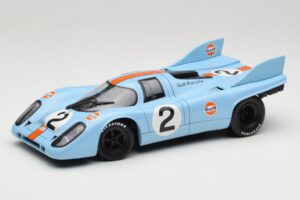 Porsche 917K #2 Gulf P. Rodriguez / J. Oliver 1000km Monza Winner 1971 Eagles Race 1:18 903008 Metāls