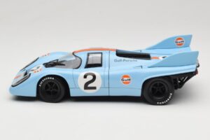 Porsche 917K #2 Gulf P. Rodriguez / J. Oliver 1000km Monza Winner 1971 Eagles Race 1:18 903008 Metāls — attēls 5 no 6