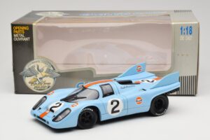 Porsche 917K #2 Gulf P. Rodriguez / J. Oliver 1000km Monza Winner 1971 Eagles Race 1:18 903008 Metāls — attēls 6 no 6