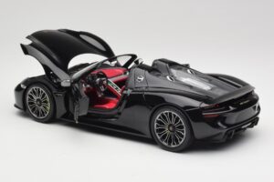 Porsche 918 Spyder Bazalts Melns Metaliks Minichamps 1:18 110062431 Metāls — attēls 5 no 8