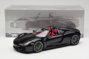 Porsche 918 Spyder Bazalts Melns Metaliks Minichamps 1:18 110062431 Metāls — attēls 8 no 8