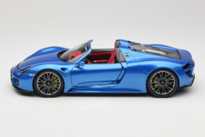 Porsche 918 Spyder Blue Metallic Minichamps 1:18 110062432 Metāls — attēls 4 no 8