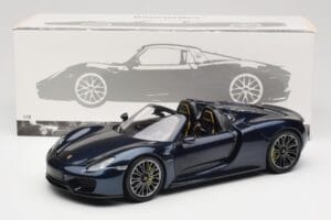 Porsche 918 Spyder Zils Metallic Minichamps 1:18 113062434 Metāls — attēls 8 no 8