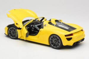 Porsche 918 Spyder Dzeltens Minichamps 1:18 110062434 Metāls — attēls 5 no 8