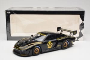 Porsche 935/19 Melns ar Zelta Svītrām Minichamps 1:18 155067568 Metāls — attēls 6 no 6