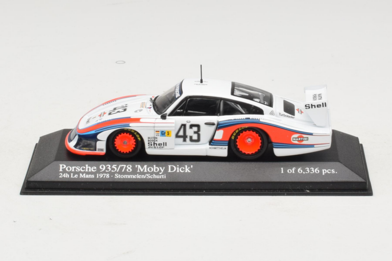 Porsche 935/78 Moby Dick #43 R. Stommelen / M. Schurti 24 Hours of Le Mans 1978 Minichamps 1:43 430786743 Metāls