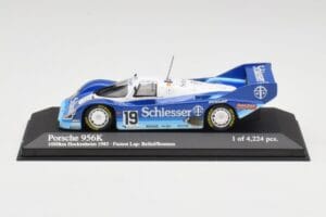Porsche 956 #1 Brun S. Bellof / T. Boutsen Hockenheim 1985 Minichamps 1:43 430856699 Metāls