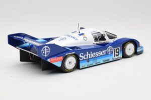 Porsche 956K Group C #19 Brun Motorsport Schiesser S. Bellof / T. Boutsen 1000km Hockenheim 1985 Minichamps 1:18 155856619 Me — attēls 2 no 6