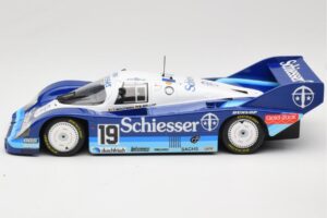 Porsche 956K Group C #19 Brun Motorsport Schiesser S. Bellof / T. Boutsen 1000km Hockenheim 1985 Minichamps 1:18 155856619 Me — attēls 3 no 6