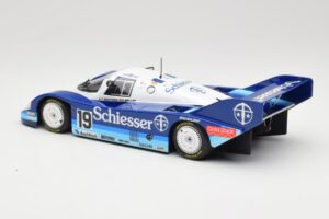 Porsche 956K Group C #19 Brun Motorsport Schiesser S. Bellof / T. Boutsen 1000km Hockenheim 1985 Minichamps 1:18 155856619 Me — attēls 5 no 6